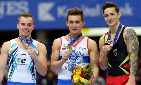 Parallel Bars Final Medalists