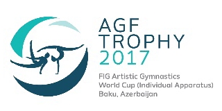 FIG World Cup 2017 AGF Trophy Baku (AZE) 2017 March 16-19 
